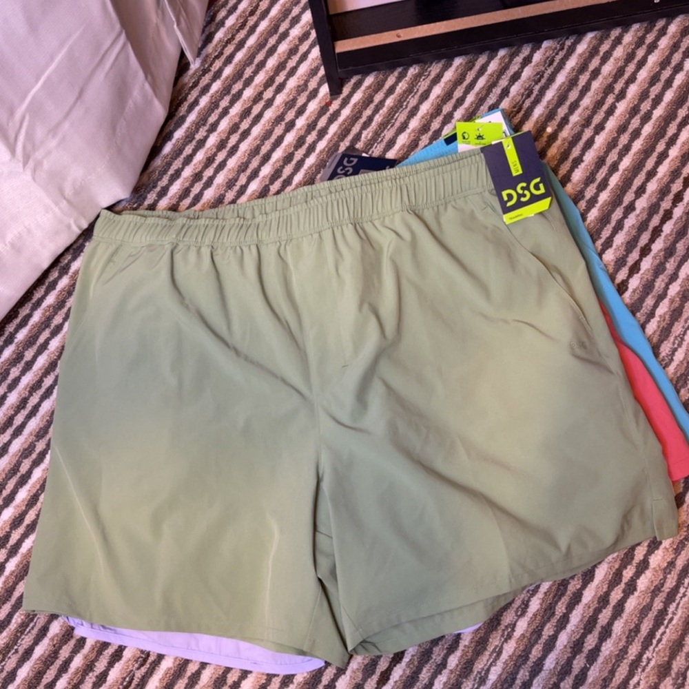 DSG Light Green Performance Shorts